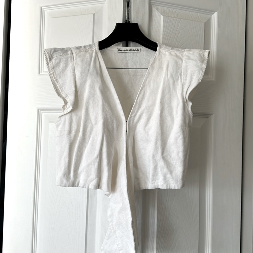 Abercrombie linen crop